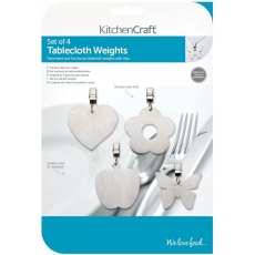 KitchenCraft Stainless Steel Table Cloth Weights Set Of 4