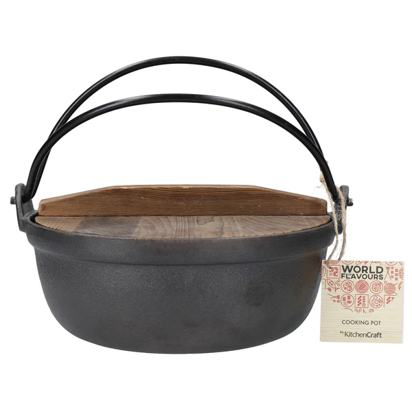 KitchenCraft World of Flavours Cast Iron Cooking Pot KitchenCraft World of Flavours Cast Iron Cooking Pot