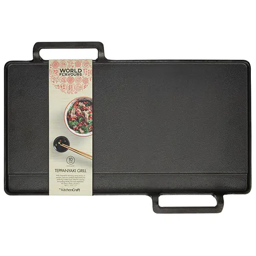 KitchenCraft World Of Flavours Cast Iron Teppanyaki Grill KitchenCraft World Of Flavours Cast Iron Teppanyaki Grill