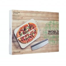 KitchenCraft  Rect Pizza Stone Set