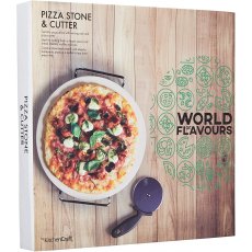 KitchenCraft  Round Pizza Stone Set