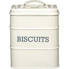 Antique Cream Biscuit Tin