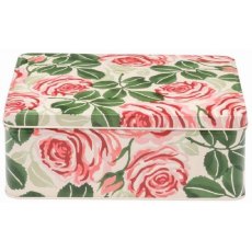 Emma Bridgewater Rose Deep Rectangular Tin With Biscuits