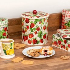 Emma Bridgewater Strawberries Biscuit Barrel With Biscuits