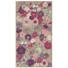 Powder Modern Floral Print Scarf Stone