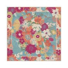 Powder Modern Floral Satin Square