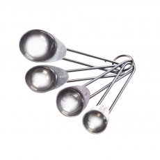 S/4 Stainless Steel Measuring Spoons