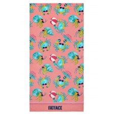 Fat Face Crab Beach Towel 80x160cm