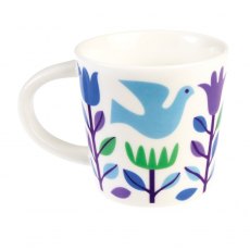 Folk Doves Porcelain Mug