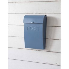 Garden Trading Post Box With Lock Lulworth Blue