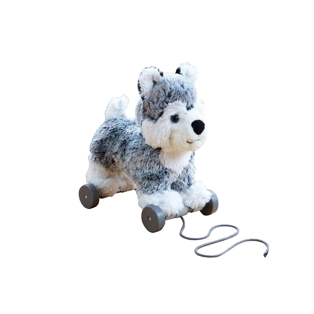 Little Bird Told Me Mishka Dog Pull Along Toy