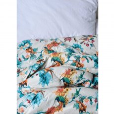 Turquoise Hummingbird Double Quilted Throw 265x220