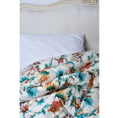 Turquoise Hummingbird Double Quilted Throw 265x220