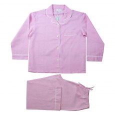 Powell Craft Pink Linen Pyjamas