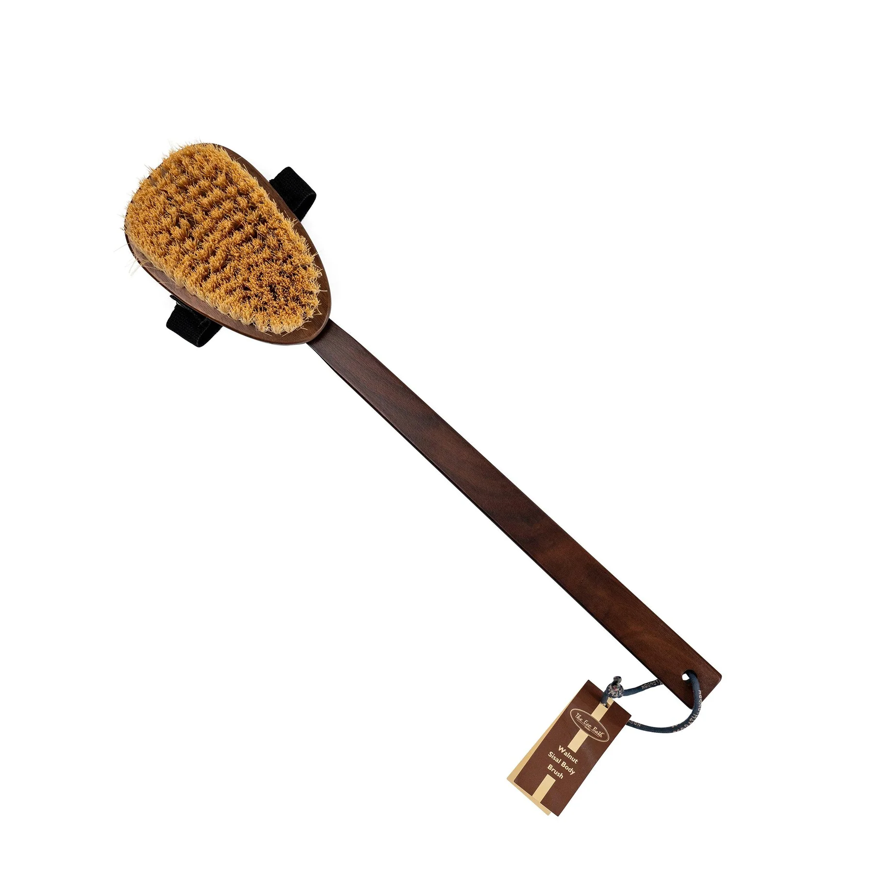 Eco Bath Natural Sisal Walnut Wood Body Brush