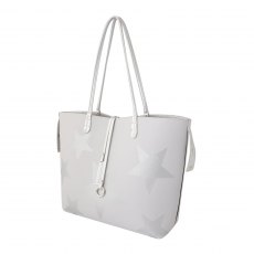 Kris Ana Reversible Tote Bag White/Silver