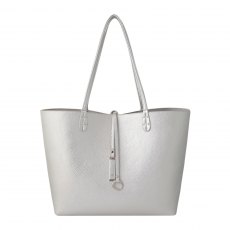 Kris Ana Reversible Tote Bag White/Silver