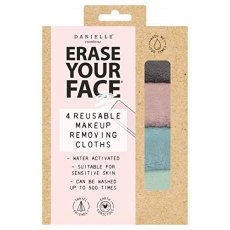 Danielle Creations Erase Your Face Make Up Removing Cloths - 4 Pack