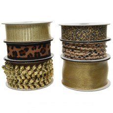 Animal Print Gift Wrap Ribbon