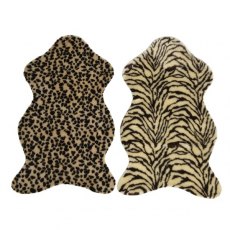 Rug Faux Fur Animal Print 50x90cm