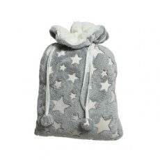 Fur Throw In Bag Star 130x150cm Grey