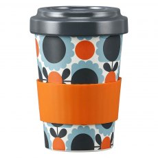 Orla Kiely Bamboo Travel Cup Scallop Flower Sky
