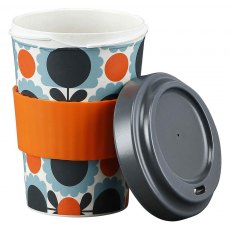 Orla Kiely Bamboo Travel Cup Scallop Flower Sky