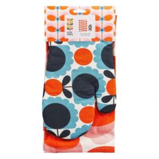 Orla Kiely  Tea Towel & Oven Mitt Set Butterfly Stem