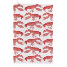 Thornback & Peel Coral Lobster Tea Towel