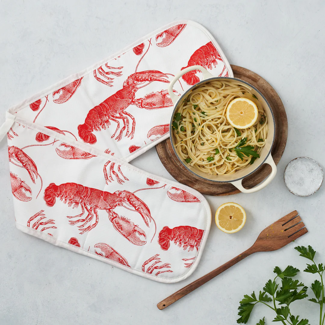 Thornback & Peel Coral Lobster Double Oven Glove