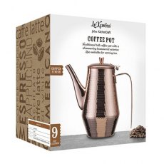 Le'Xpress Hammered Copper Finish Coffeepot 1.1L