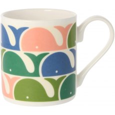 Orla Kiely Pink Whale Print Mug