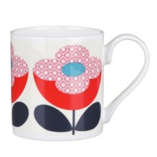 Orla Kiely Red & Pink Buttercup Stem Small Mug