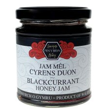 Pen Y Bryn Apiary Honey Blackcurrant Jam 227g