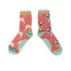 Powder Cosy Pug Ankle Socks