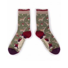 Powder Baby Deer Ankle Socks