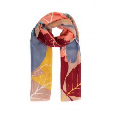 Powder Autumn Leaves Scarf