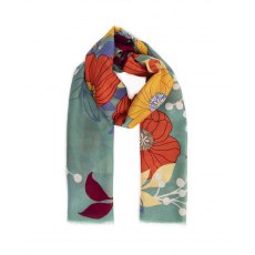 Powder Autumn Floral Scarf