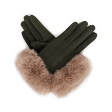 Bettina Faux Suede Gloves