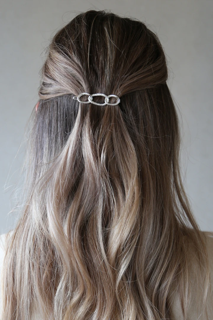 Tutti & Co Journey Hair Clip Silver