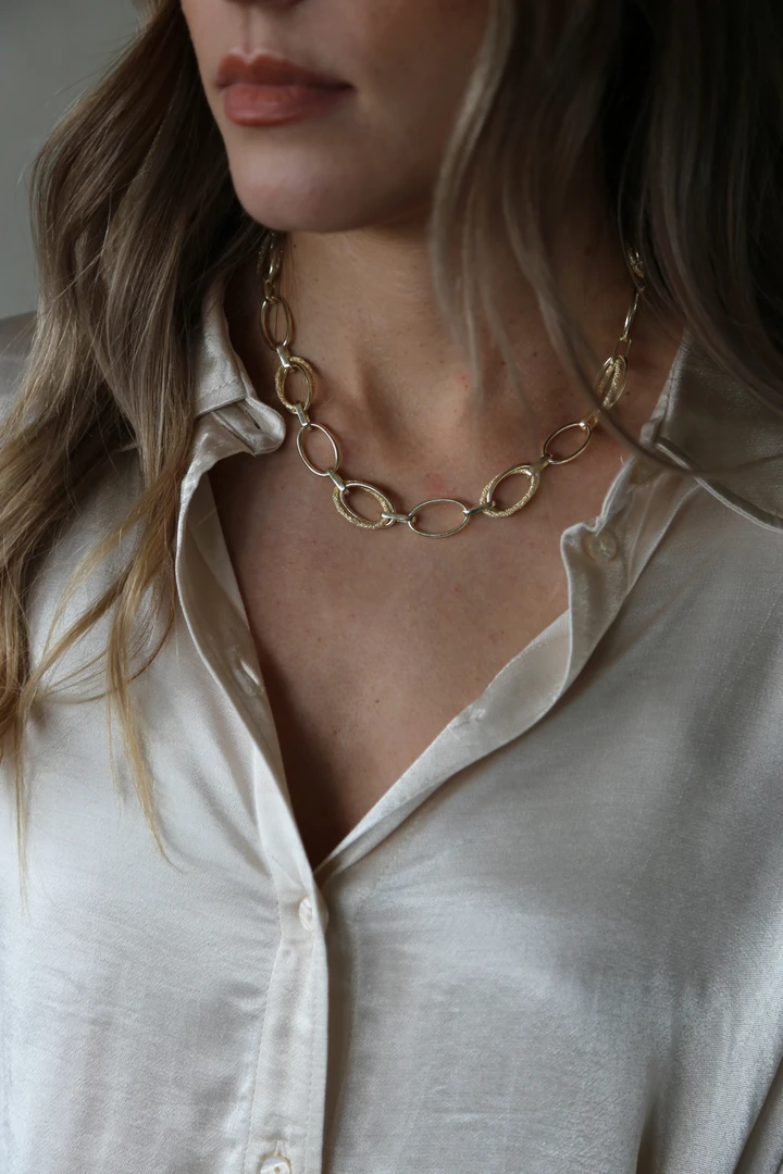 Tutti & Co Echo Chain Necklace Gold