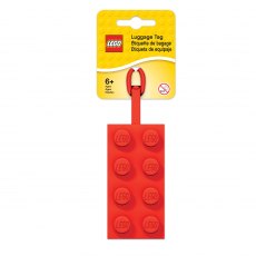 Lego Silicone 2x4 Luggage Tag Orange