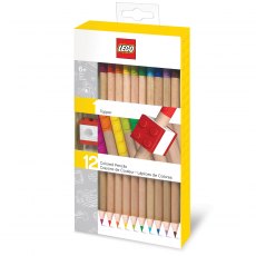 Lego 12pk Colour Pencil With Brick Topper