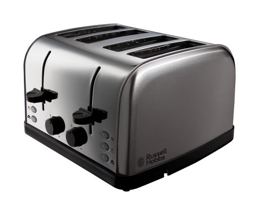 Russell Hobbs Futura 4 Slice Toaster Stainless Steel