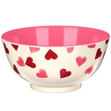 Emma Bridgewater Pink Hearts Bamboo Melamine Bowl