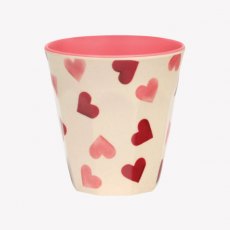 Emma Bridgewater Pink Hearts Bamboo Melamine Beaker