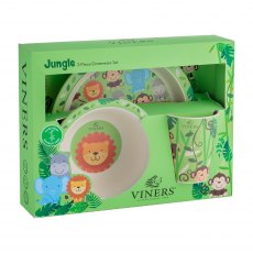 Jungle Bamboo Fibre Kids Dinnerware Set