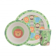 Jungle Bamboo Fibre Kids Dinnerware Set