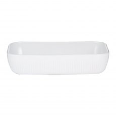 Mason Cash Linear Rectangular Dish White