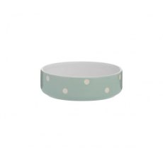 Polka Dot Sage 13cm Pet Bowl